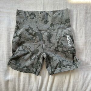 Gymshark green camo shorts